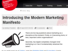 A modern marketing manifesto