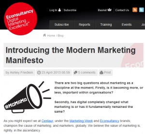 What is modern marketing?